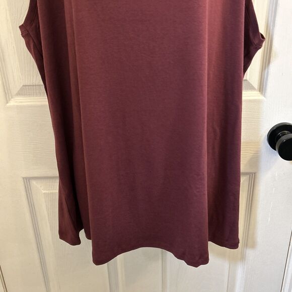 NWT Ava & Viv Women's Plus Size Sleeveless Tank Top Burgundy Red Size 3X - Picture 8 of 15